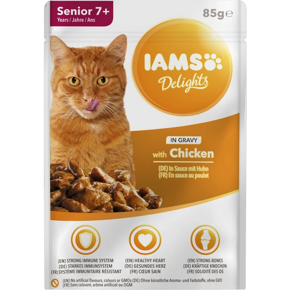 Katzen-Nassfutter »Delights«, 85 g, Huhn