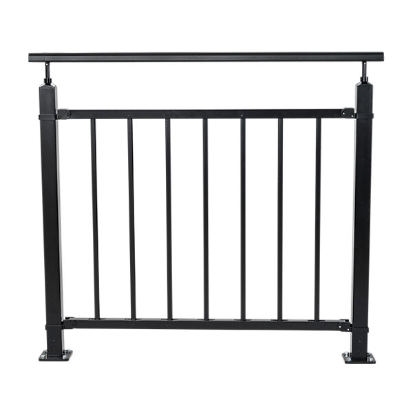 Pack balustrade FORTIA verticale à plat noir