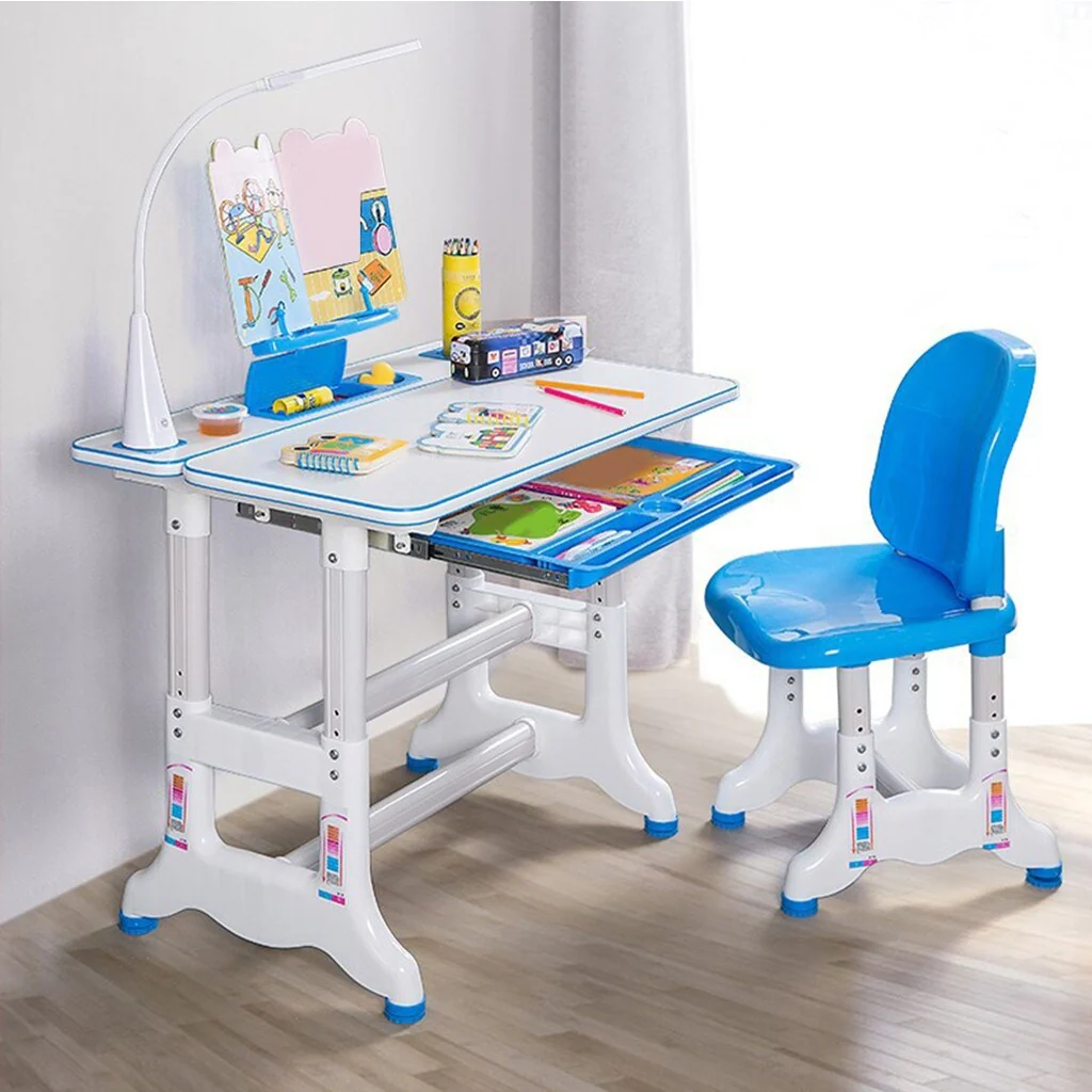 Height Adjustable Study Desk And Chair Set