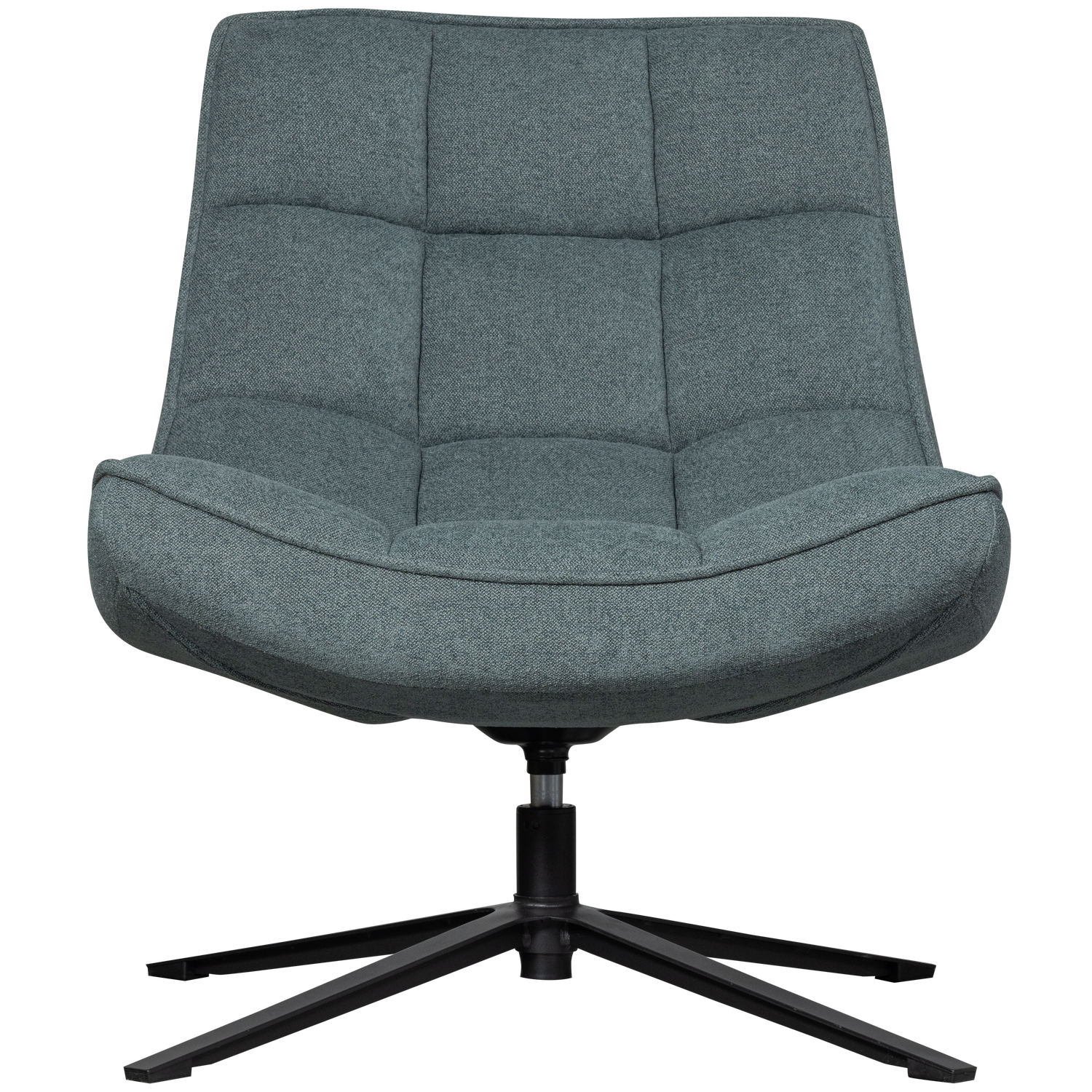 WOOOD draaibare fauteuil Maudi - Polyester - Blue Stone - 84x74x86