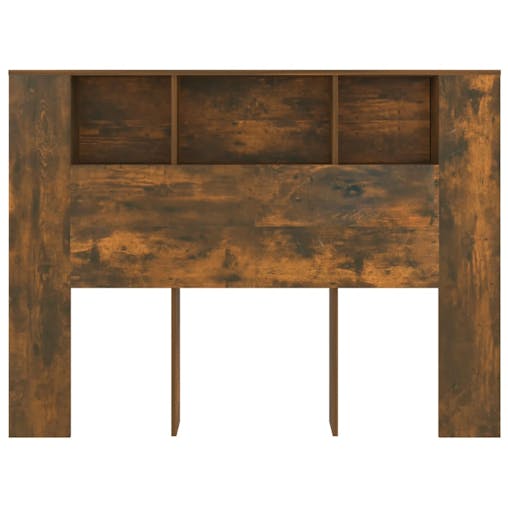 NNEVL Headboard Cabinet Smoked Oak 140x18.5x104.5 cm