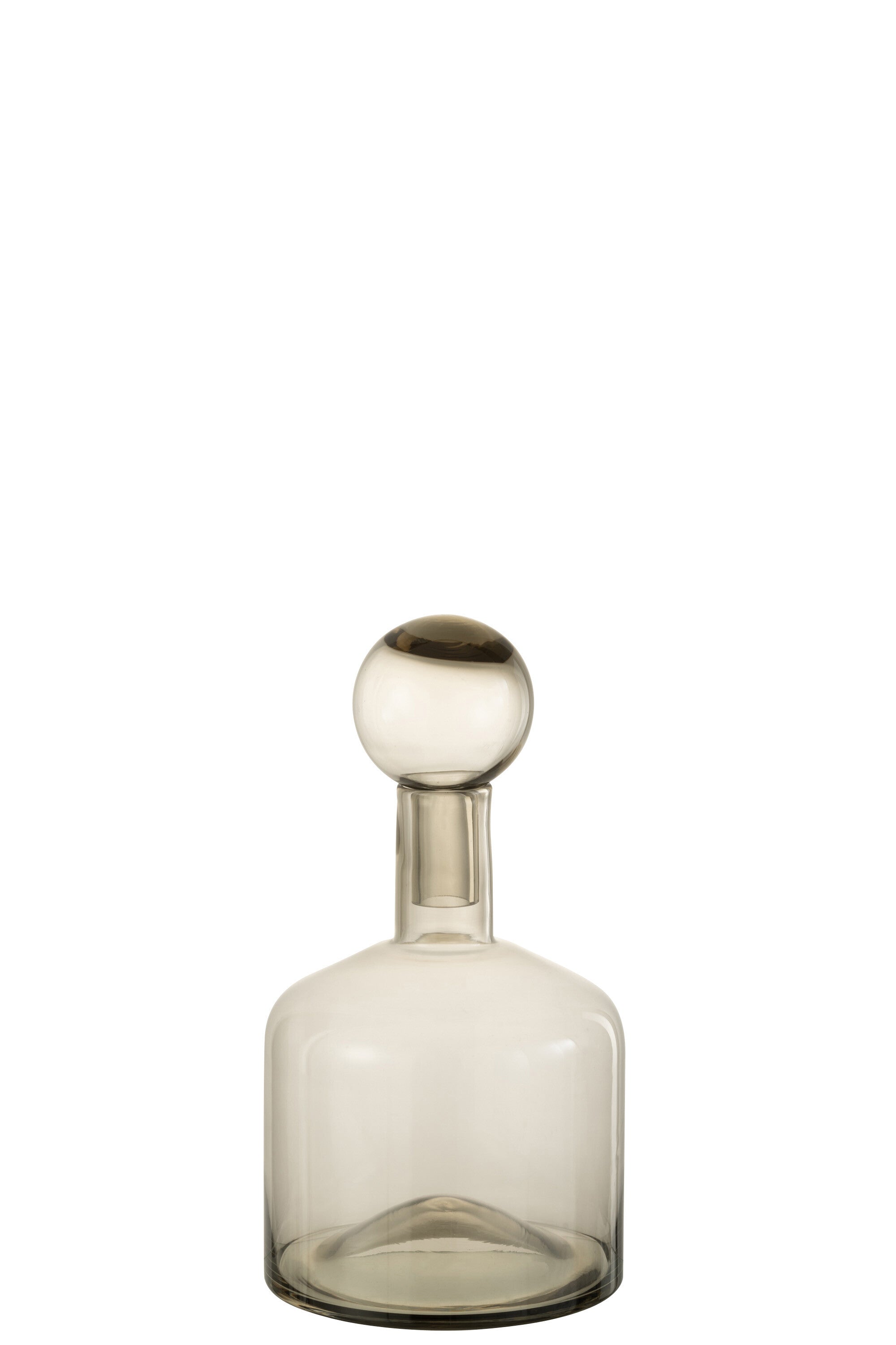 J-Line decoratie Fles Norma - glas - grijs - small