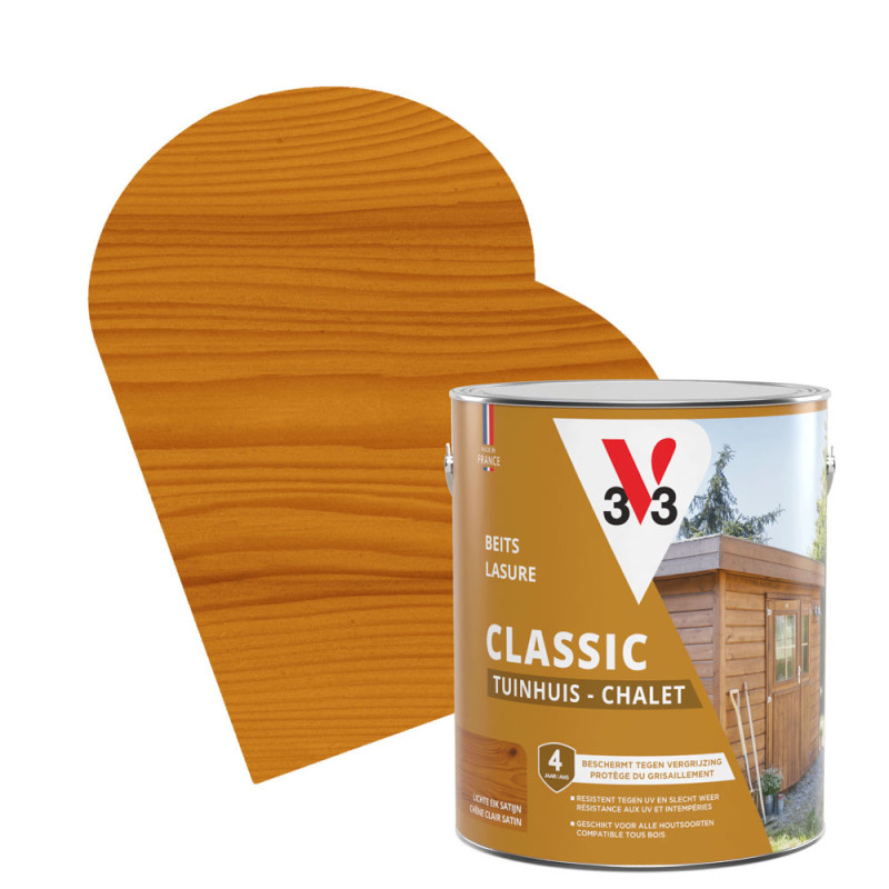 Lasure Chalets chêne clair satinée 2,5 L V33