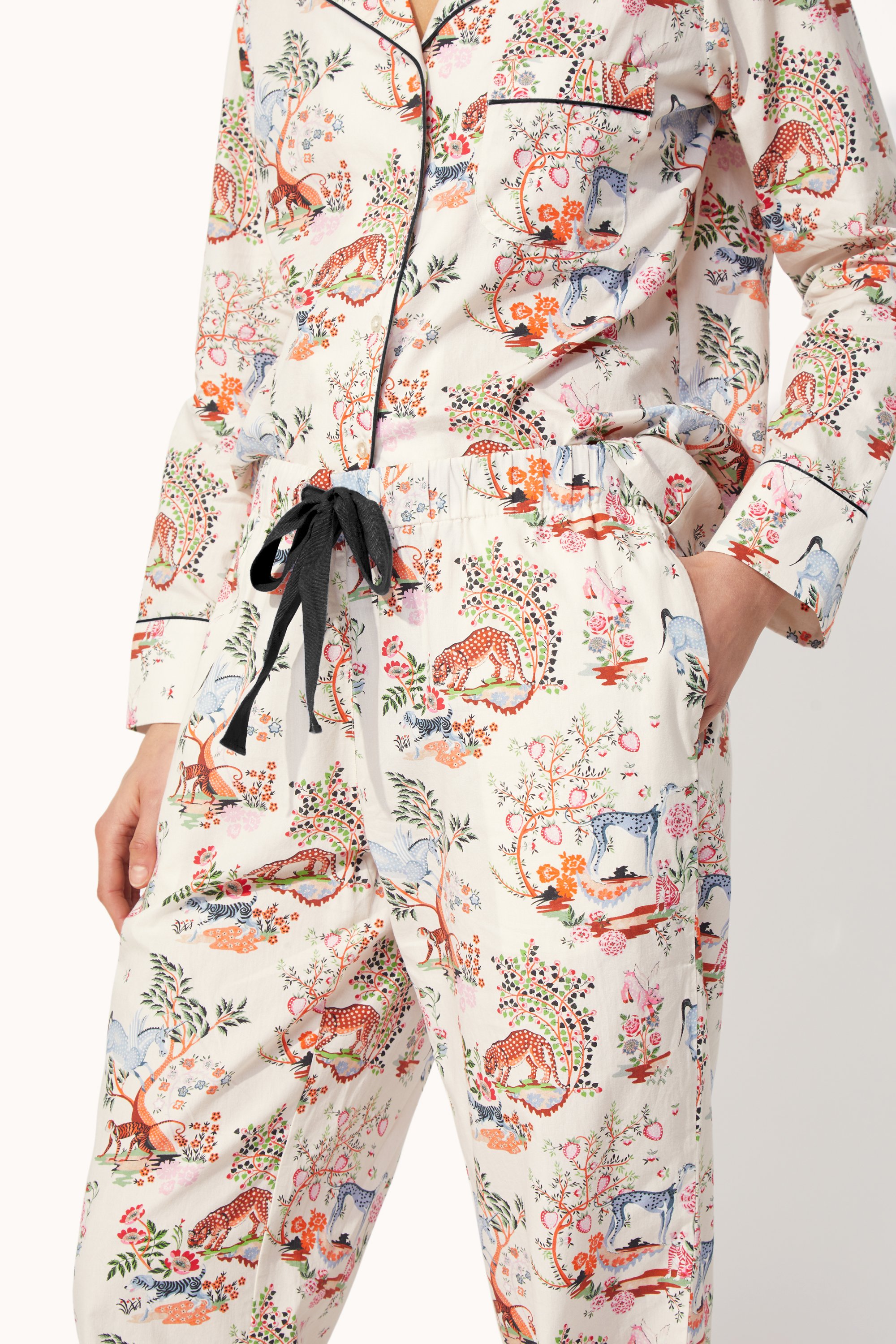 Painted Kingdom Long Woven PJ Set