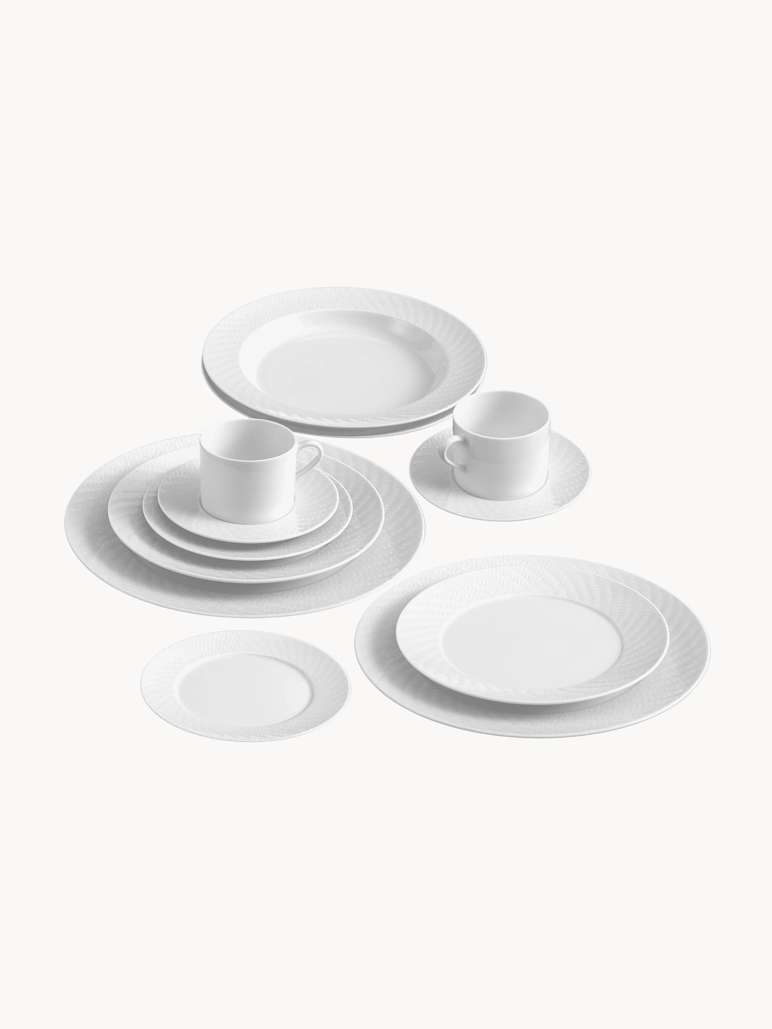 Handgefertigtes Porzellan-Geschirr-Set No. 41, 2 Personen, 12er-Set