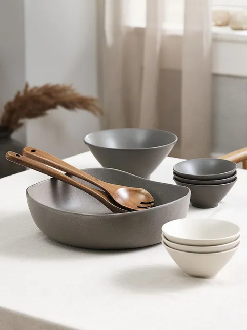 Salatbestik KRESTIAN L30cm træ
