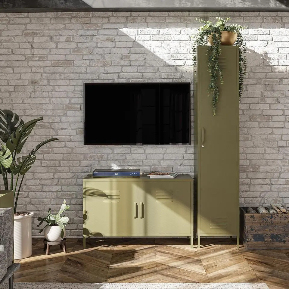 Bradford - Kast met 1 olijfgroene metalen deur