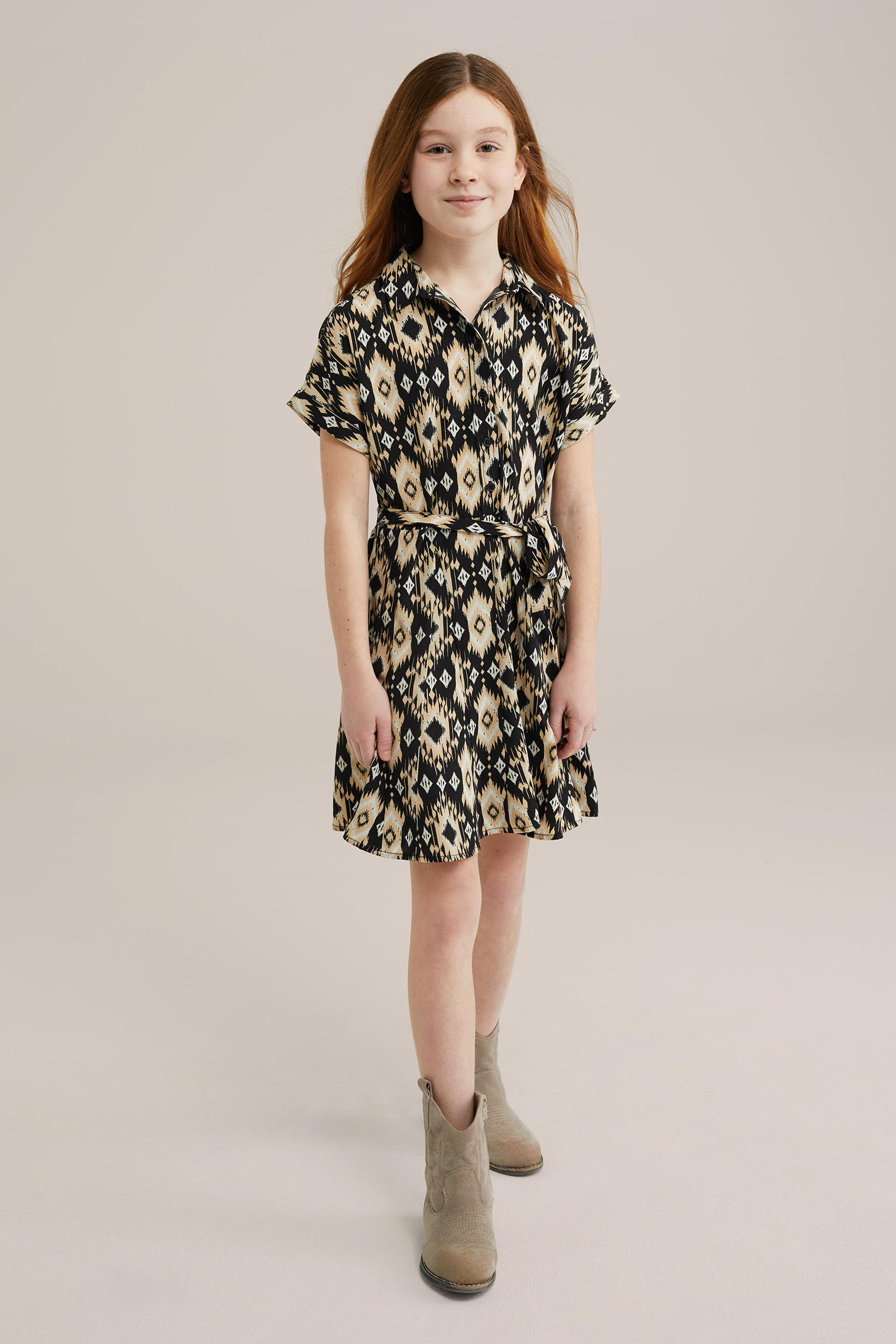 Meisjes jurk met print