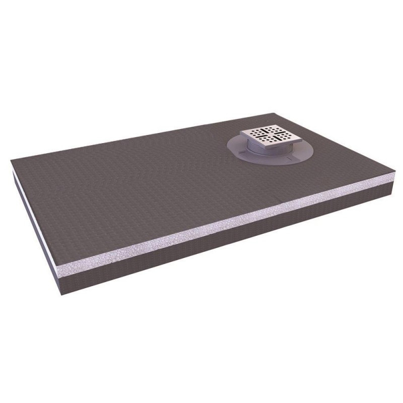 Receveur de douche à carreler réhaussé Showerplate rectangle 120 x 80 cm AURLANE