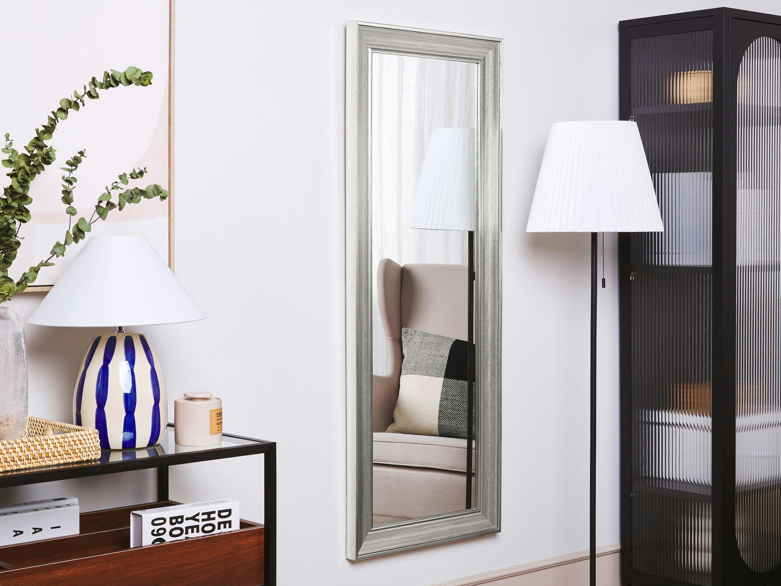 BUBRY - Miroir en matériaux synthétiques argenté 130x50