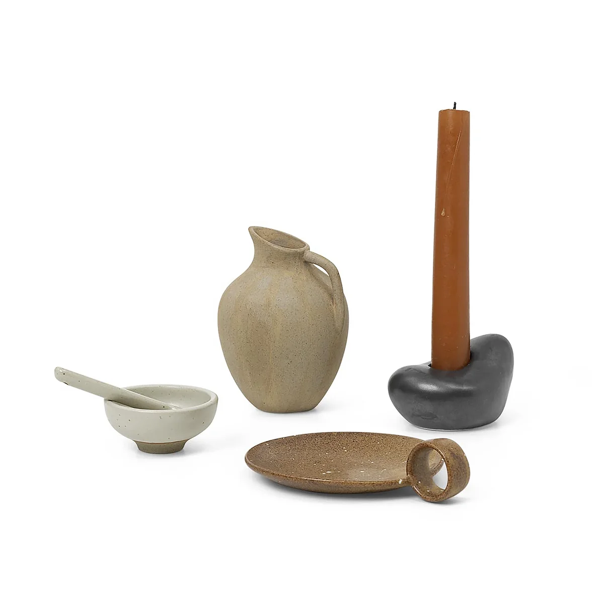 Ferm Living - Keramik Adventsgeschenke, mehrfarbig (4er-Set)