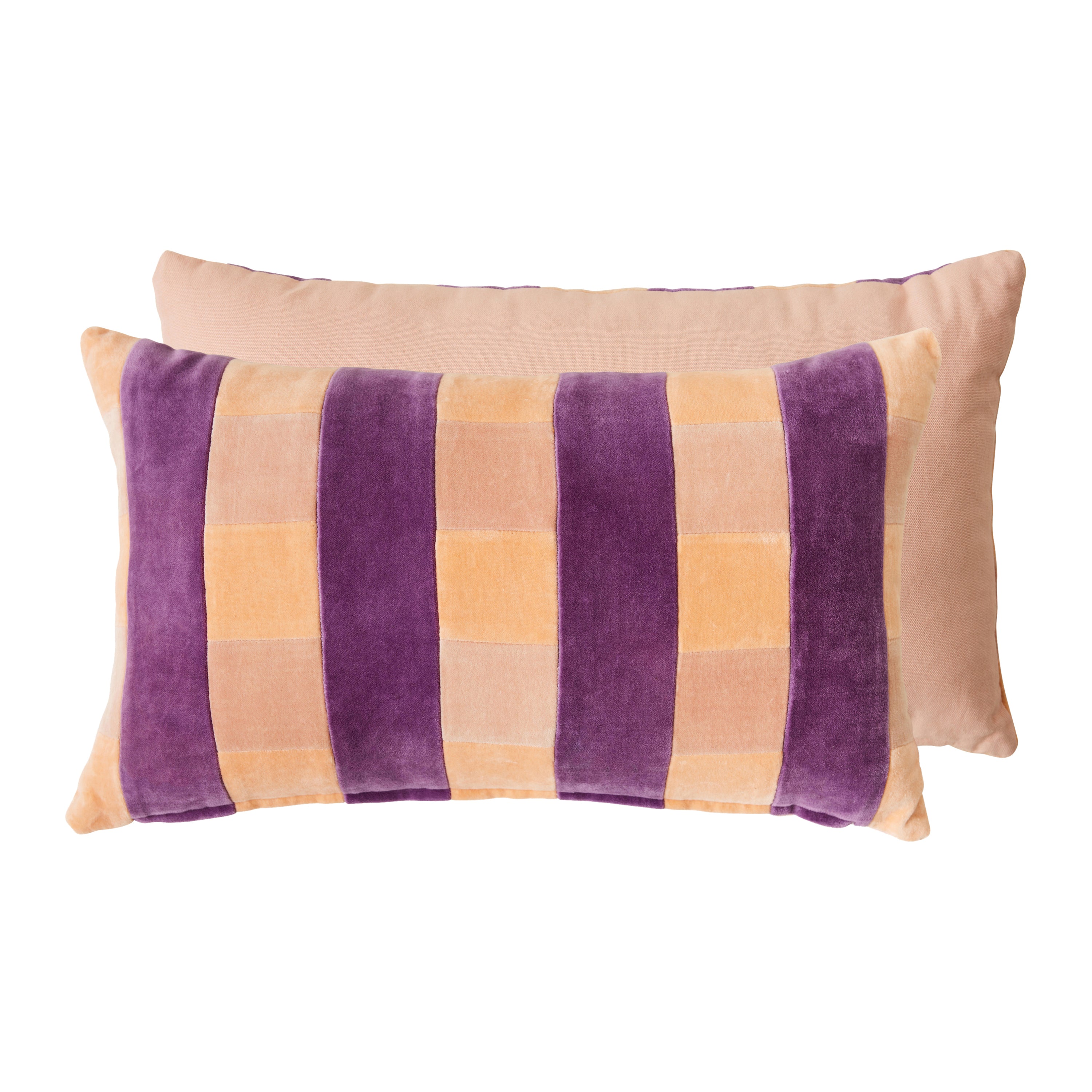 HKliving Striped Velvet Sierkussen 30 x 50 cm - Midsummer