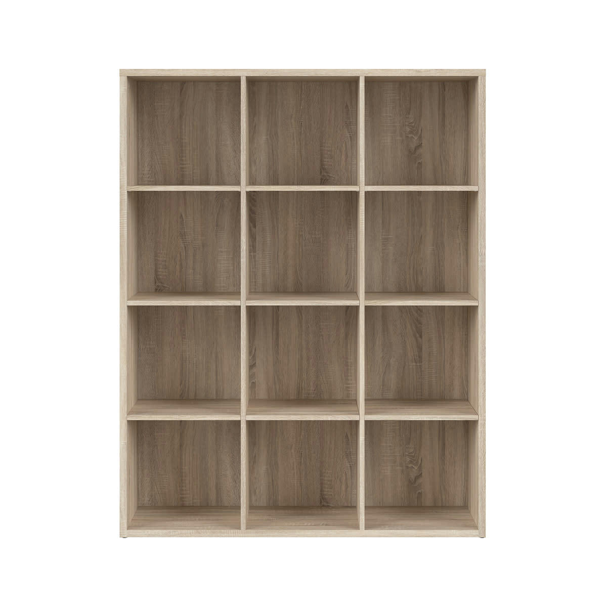 - Bibliothèque 12 cases stratifiés naturel