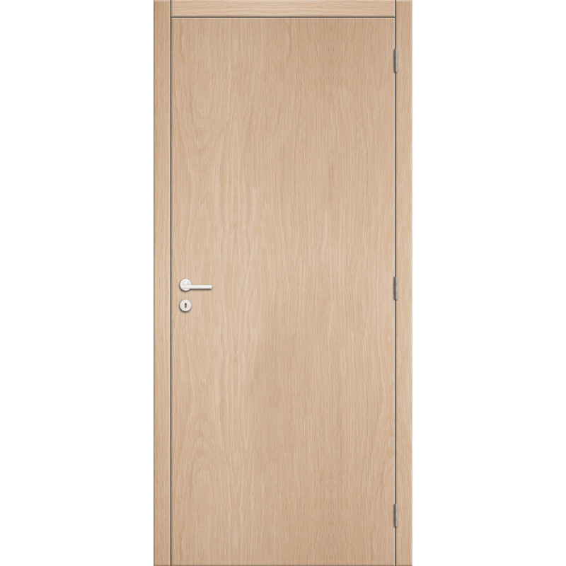 Porte en chêne lisse vertical alvéolaire 73 x 201,5 cm THYS