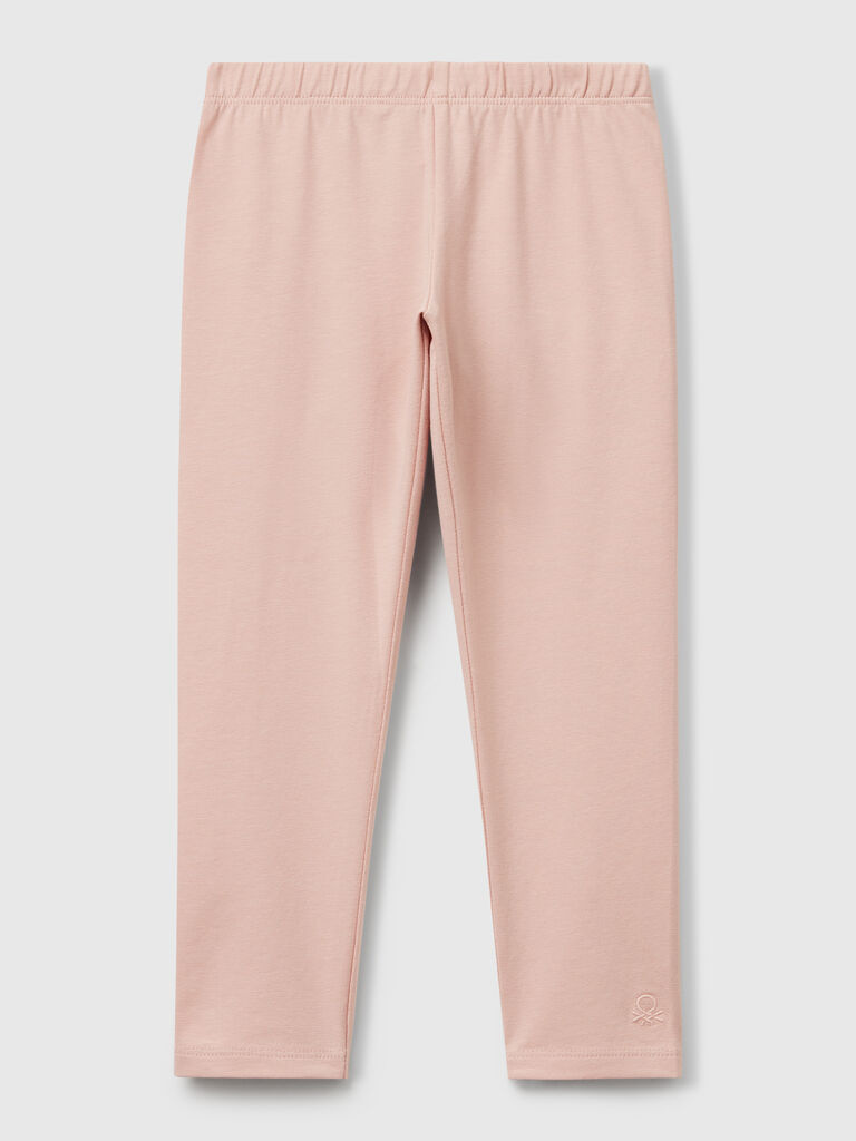 Stretch cotton leggings
