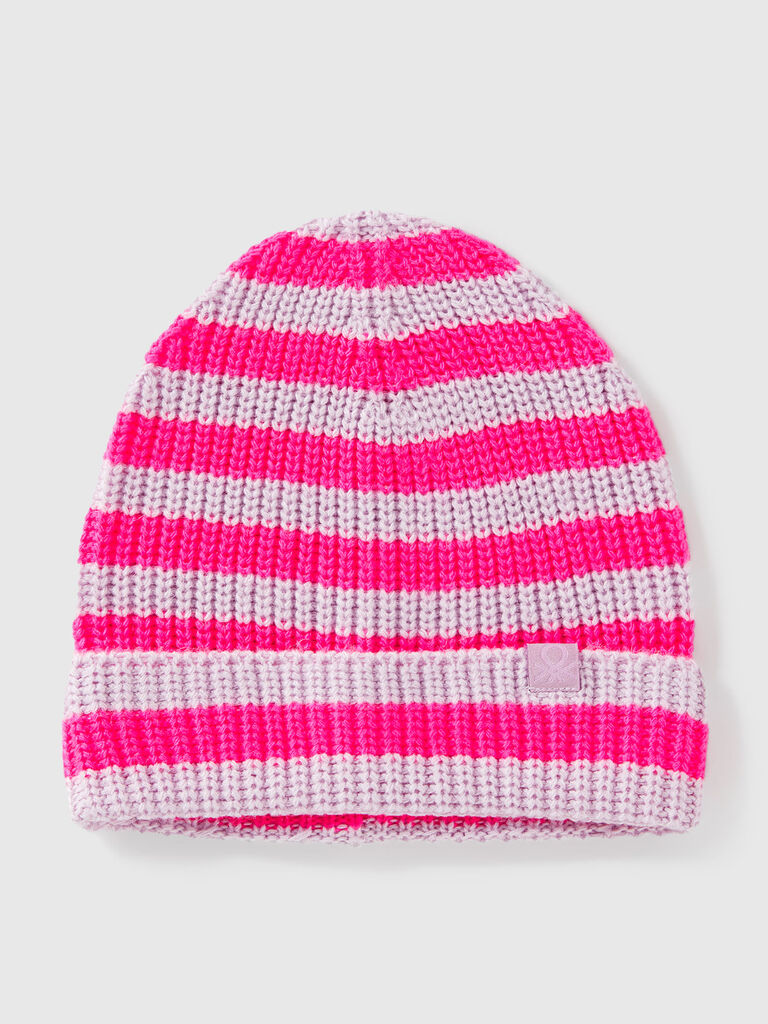 Multicolored striped hat