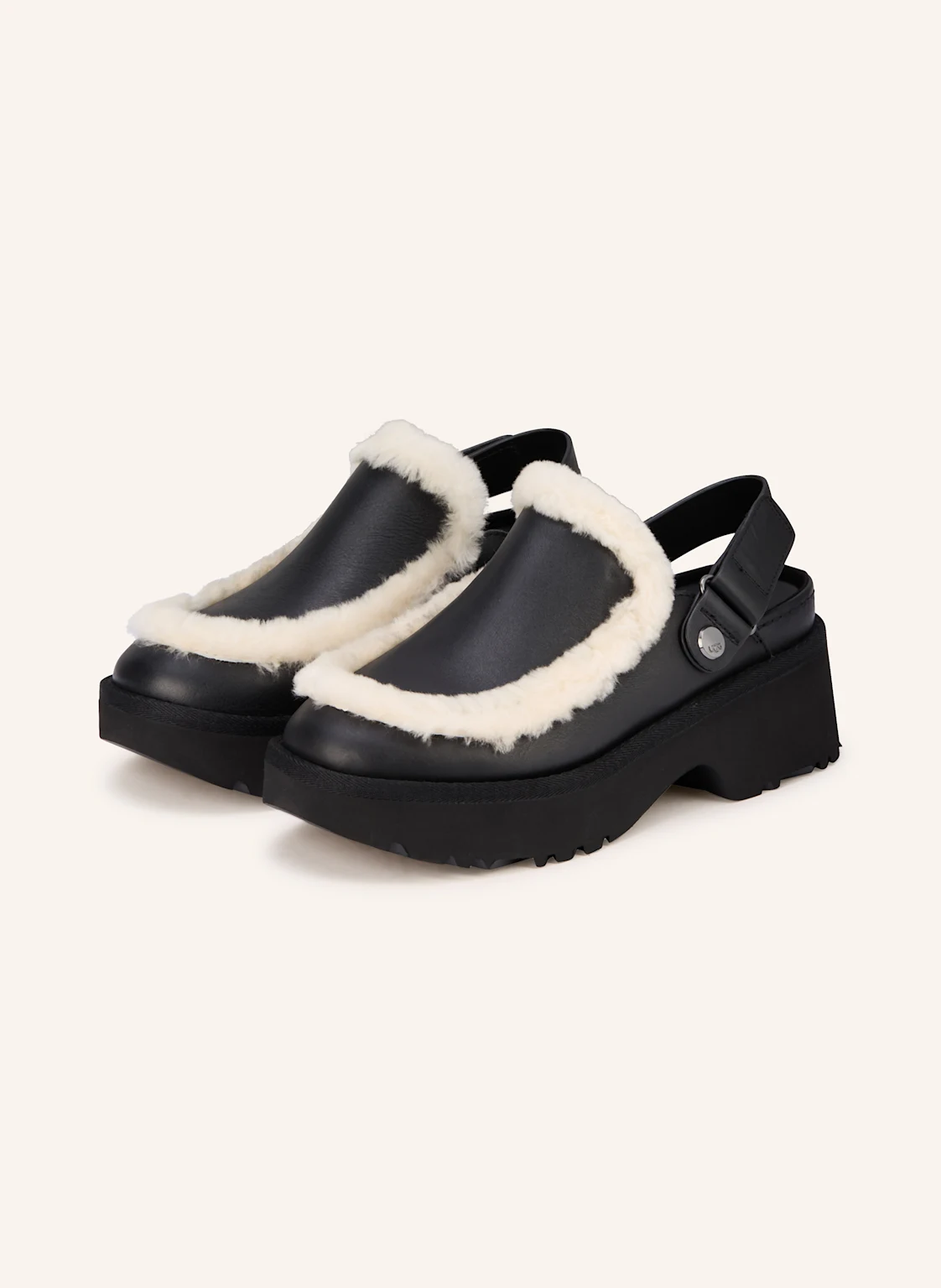 UGG Plateau-Mules ESMEE mit Kunstfell