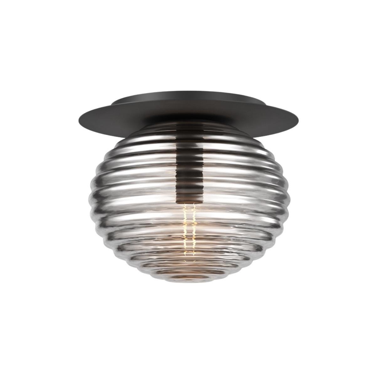 Lampa sufitowa czarno-przezroczysta Reels 1xE27x60W Maytoni