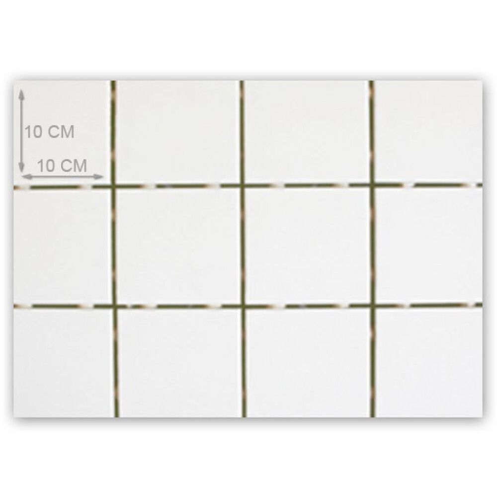 FLIS SILK PANEW 10X10CM 1.44M²/PK HVIT