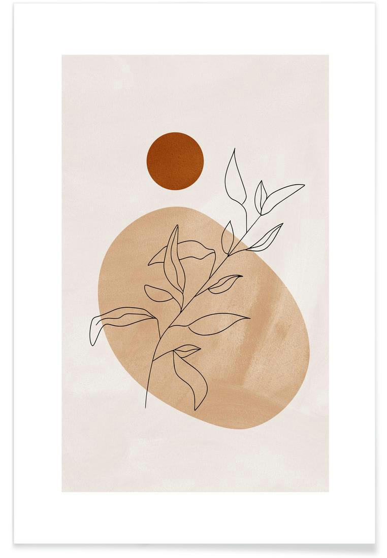 DESERT REED - Affiche blanc ivoire &