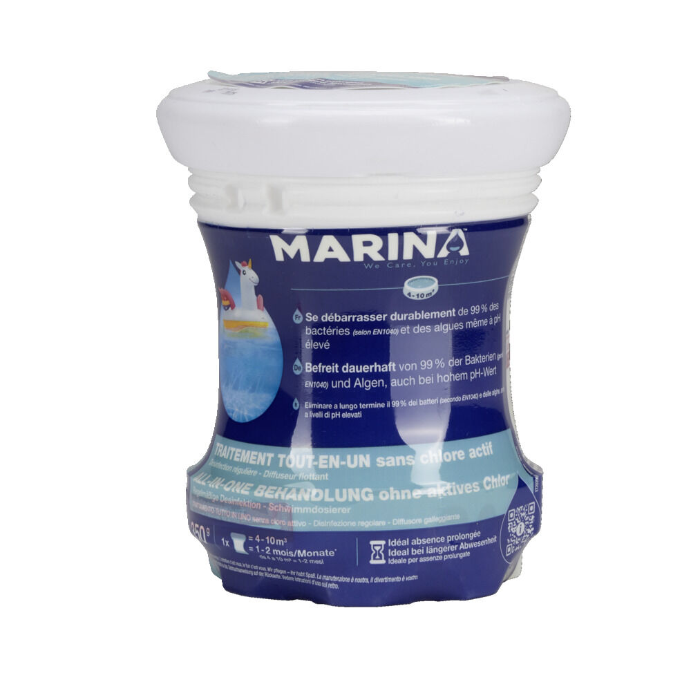 Traitement flottant complet sans chlore pour piscine 4 à 10m3