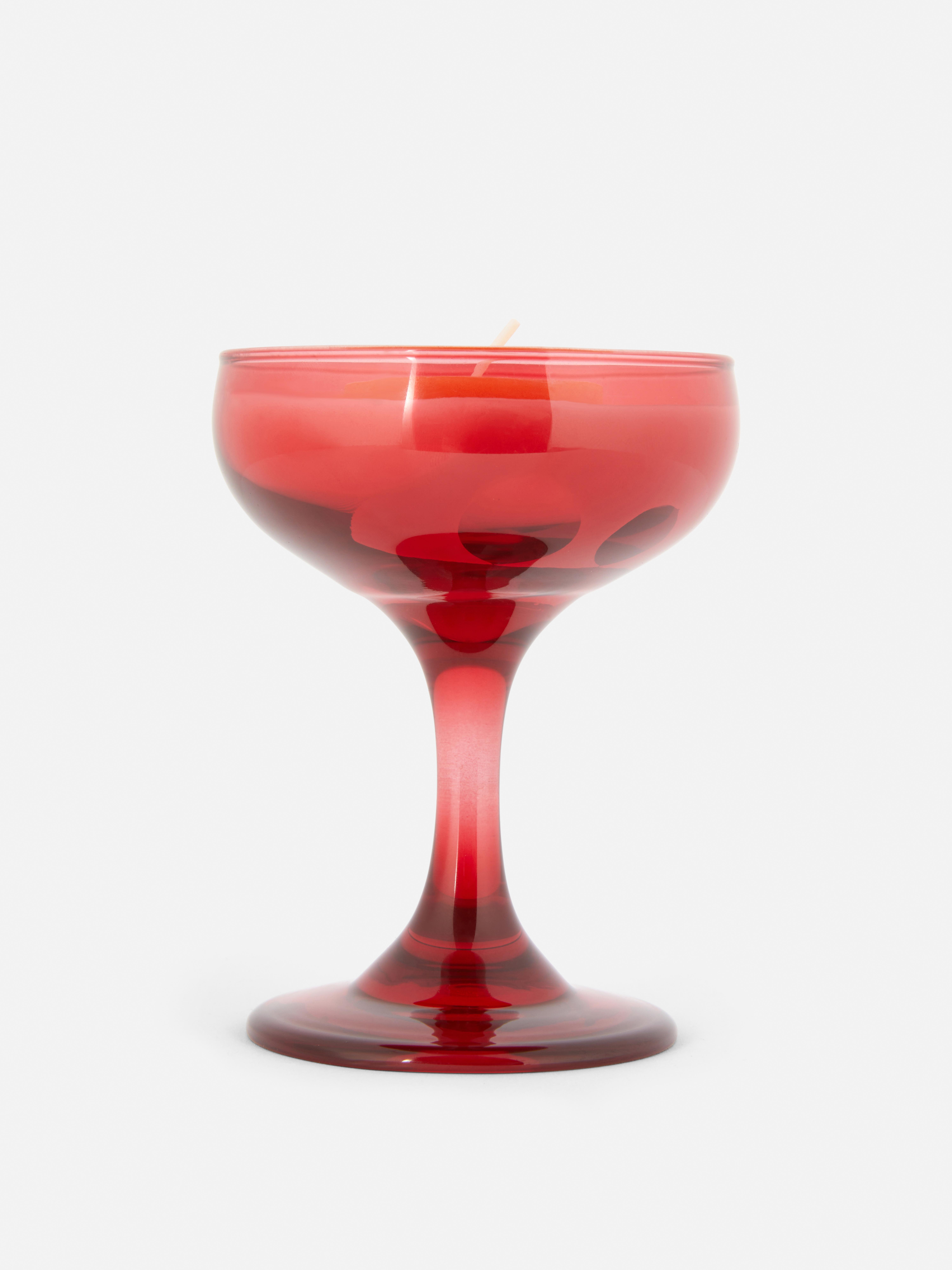 Christmas Scented Candle In Drinking Glass