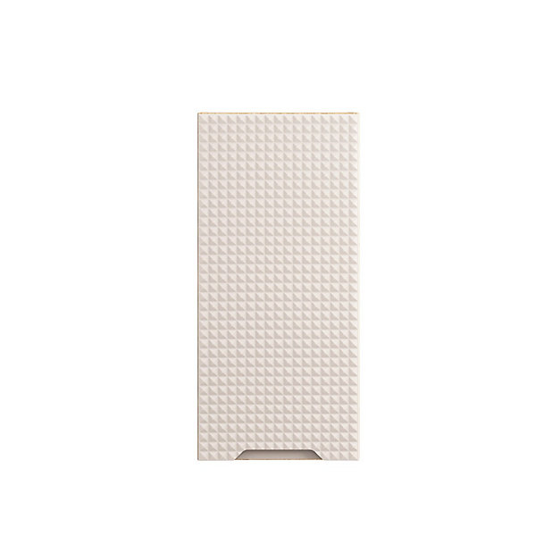 Meuble de rangement salle de bain VELNIA1 porte35 x 19 cmColoris chene clair et beigeMeuble suspendu