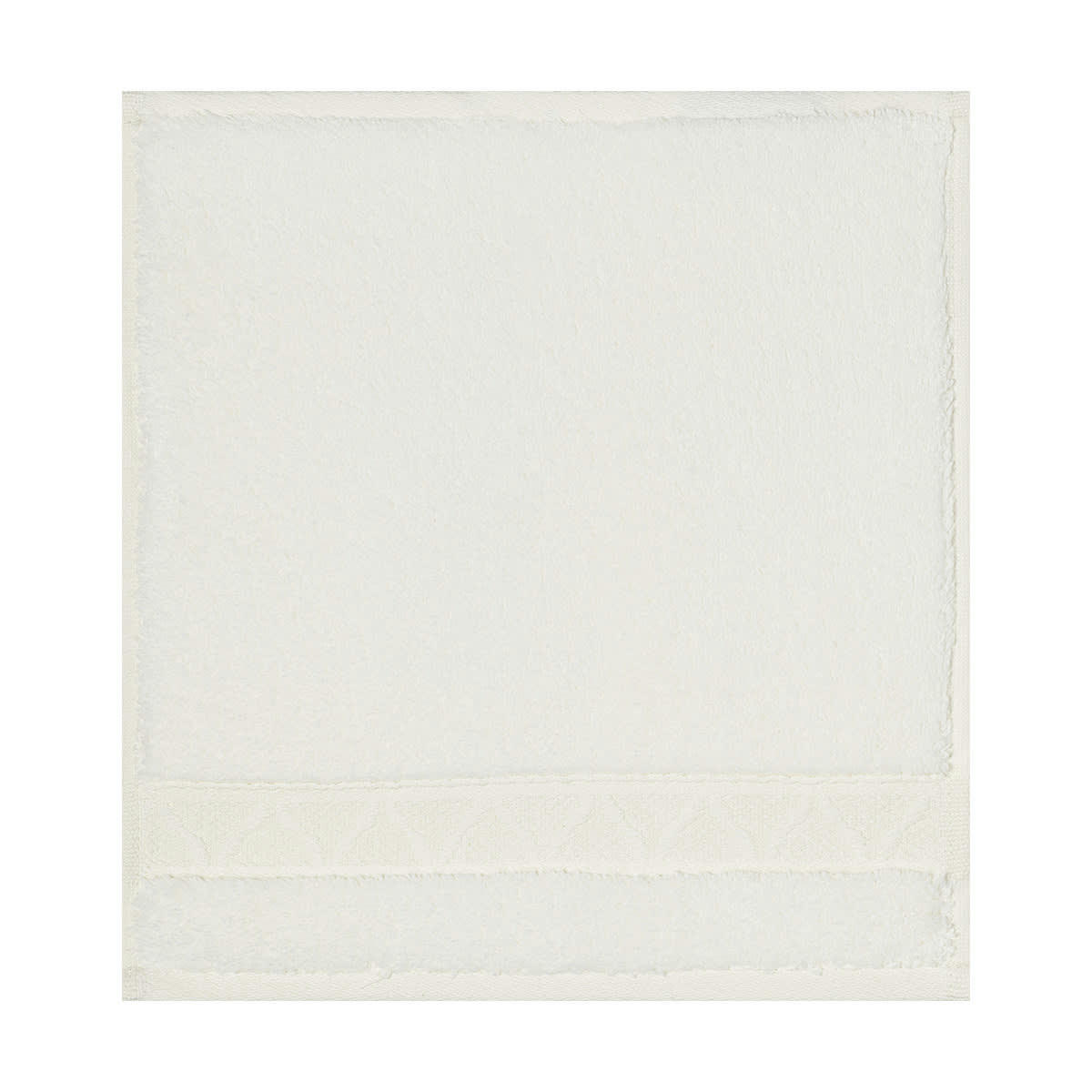 CARESSE - Carré visage en coton ivoire 30 x 30