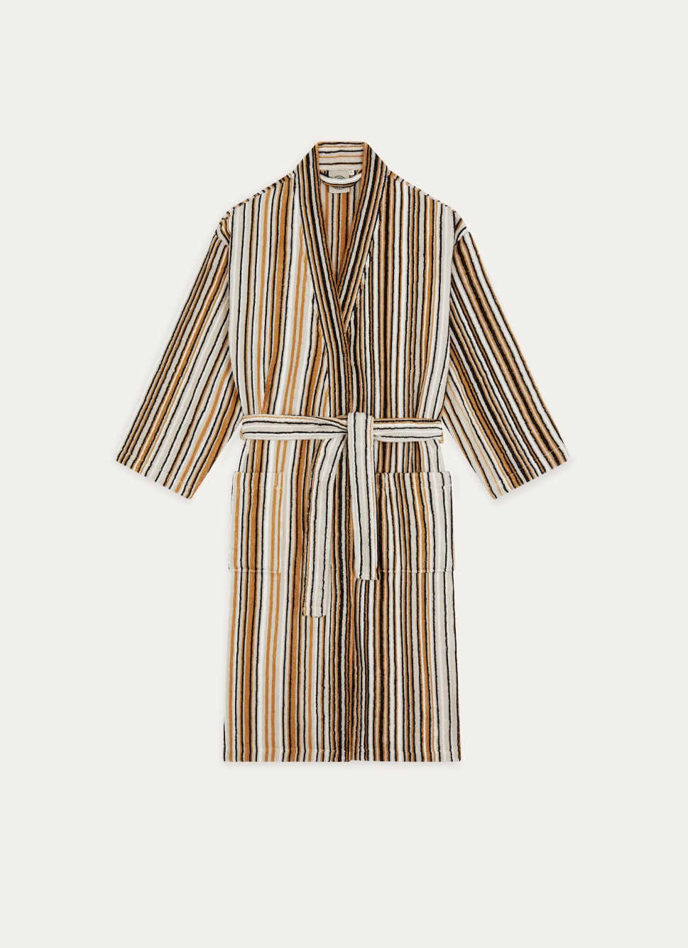 KIMONO EN BOUCLE à RAYURES MULTICOLORE