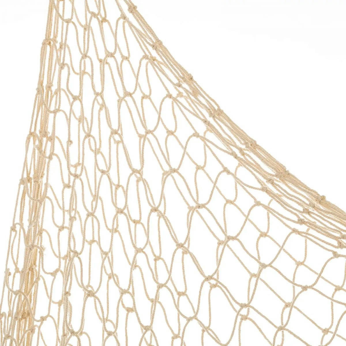 - Filet de pêche décoratif en coton beige 150x200cm