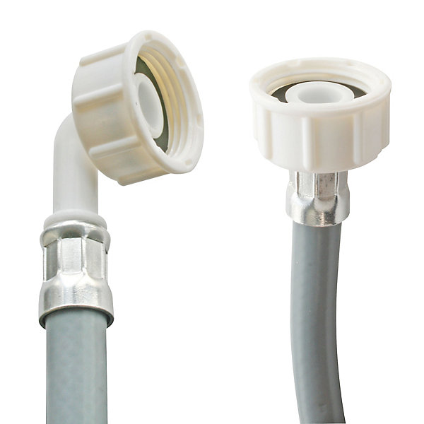 Flexible d'alimentation pour machine à laver raccords droits F-F coudé 3/4