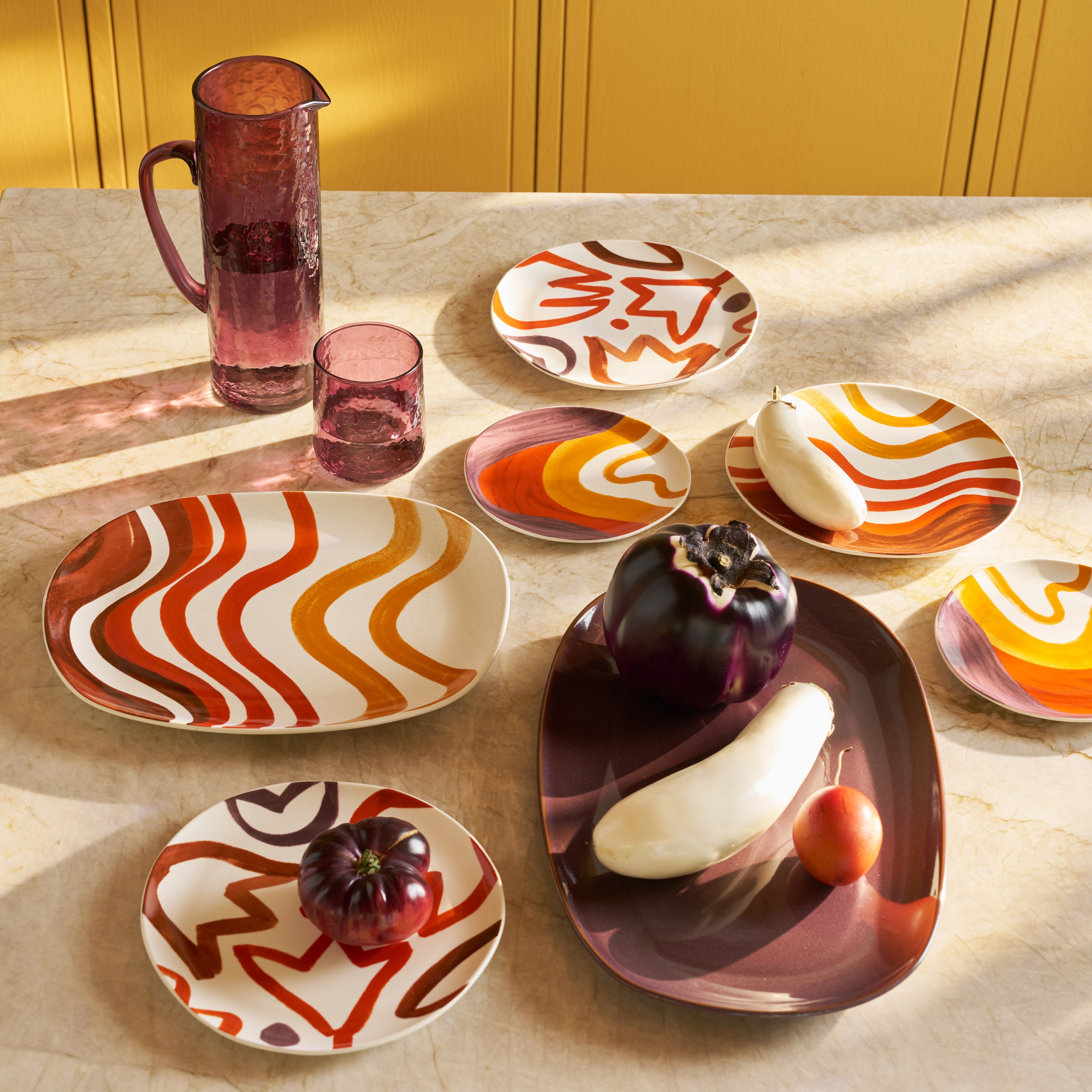 Urban Nature Culture Hammered Tumbler Glas - Fudge - 4 st.