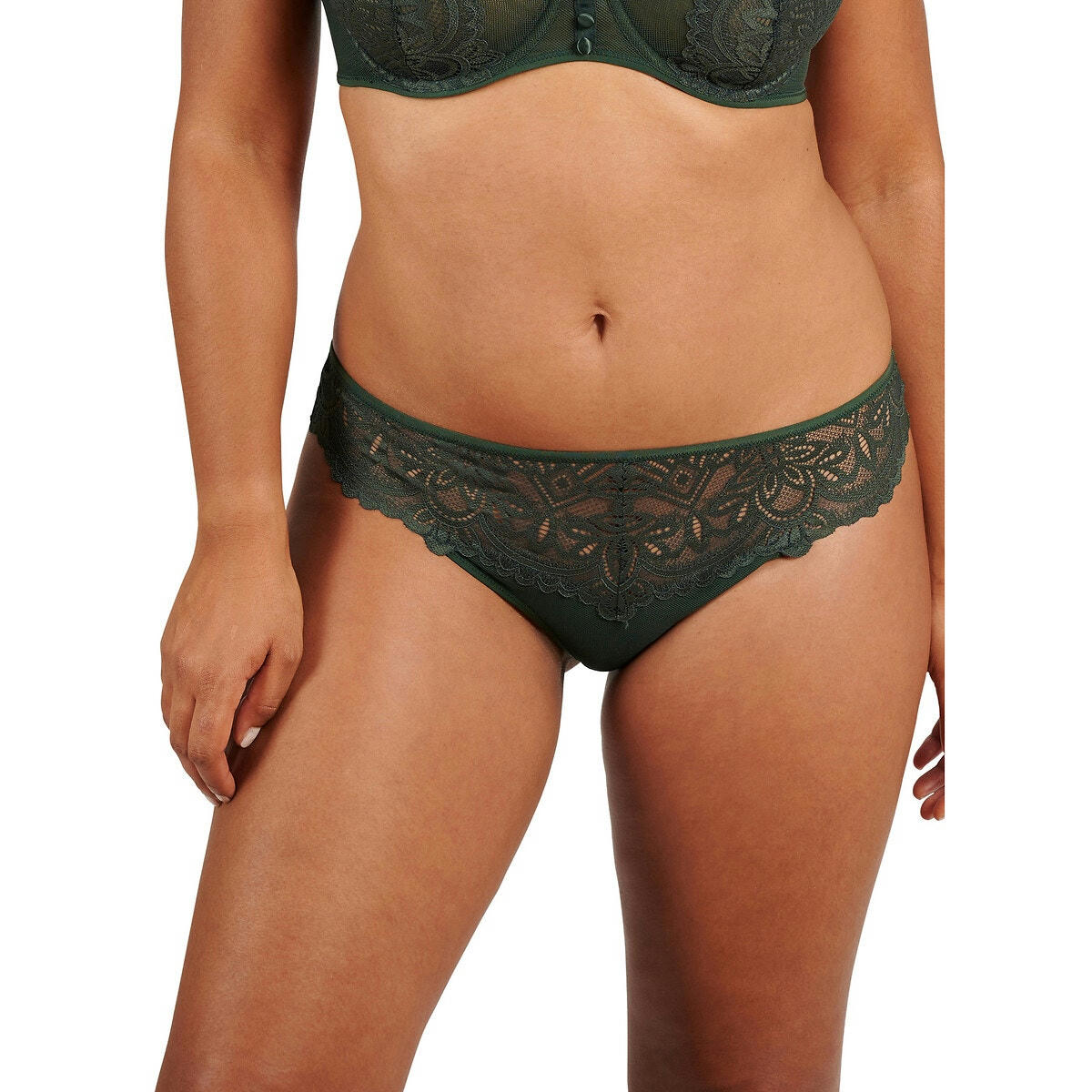 Tanga en tulle et dentelle Lyse