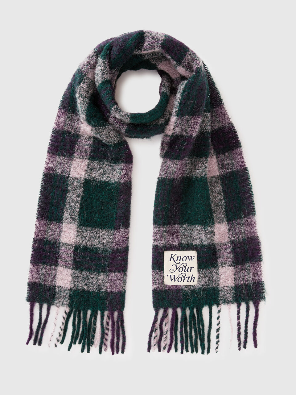 Scottish scarf in alpaca and wool blend