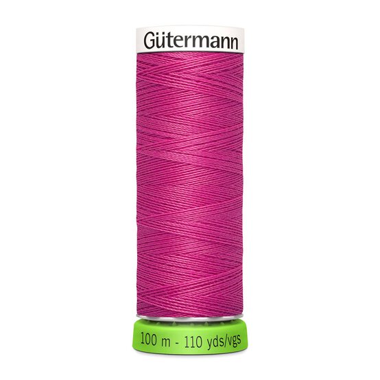 Gutermann Dark Pink Sew All Recycled rPET Thread 100m (733)