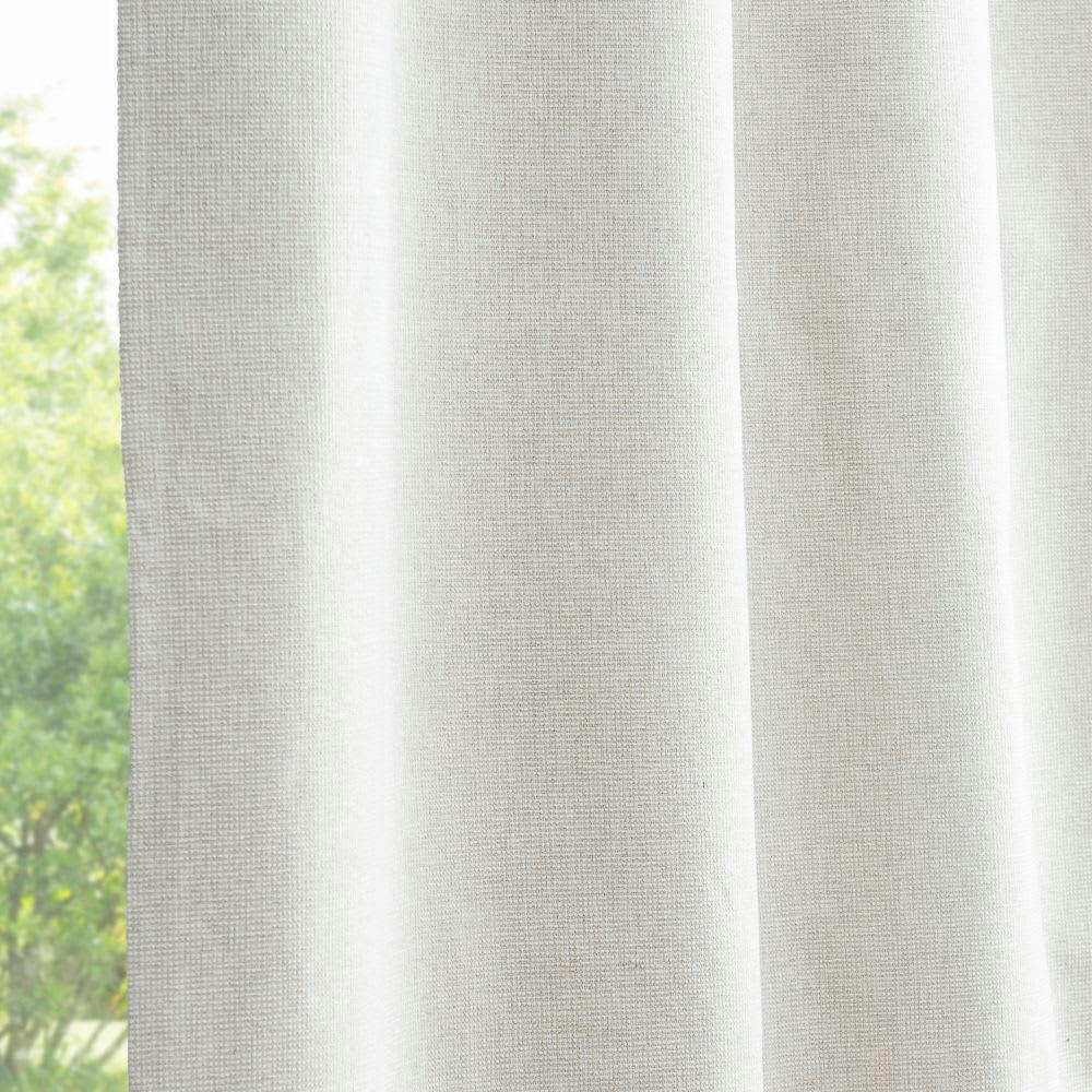 - Rideau à œillets occultant beige à l'unité 140x300