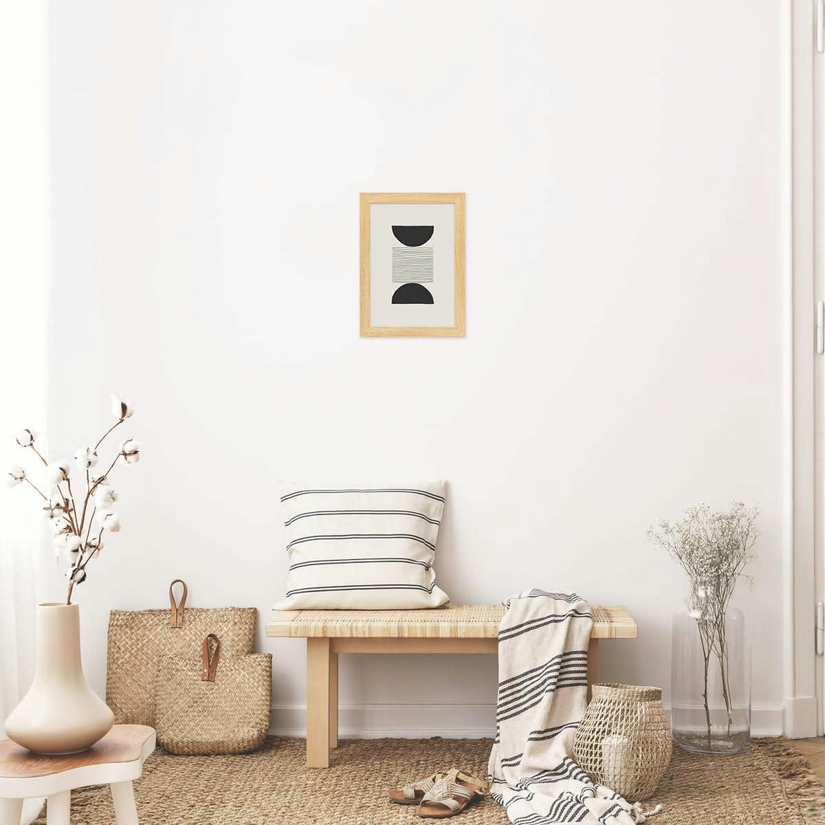 ETERNEL - Cadre photo design bois clair 20x30/A4 cm bois reconstitué fsc