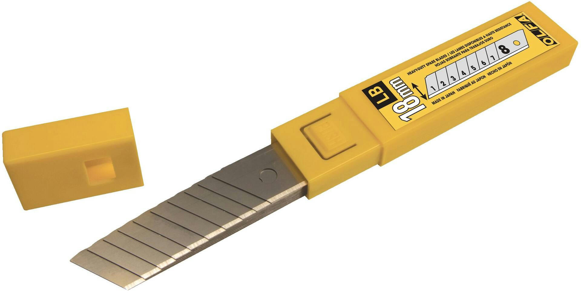 OLFA LB-10B 5009 Heavy-Duty Snap-Off Blades, 18-mm, 10-pk
