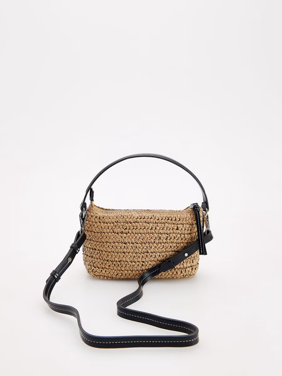 Woven Straw Crossbody Bag