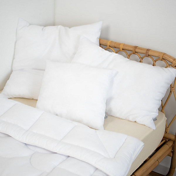 Oreiller en satin de coton moelleux fabrication française