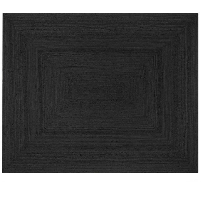 Mrcarpet jute vloerkleed - antraciet/zwart - 200 x 290 cm