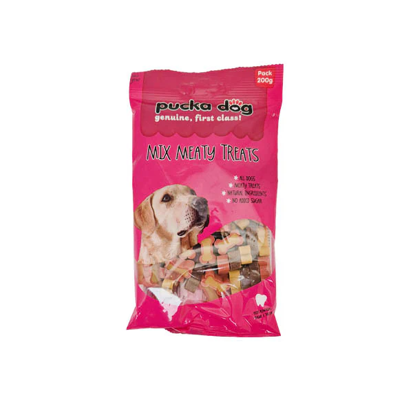 Pucka Dog Mix Meaty Treats 200g