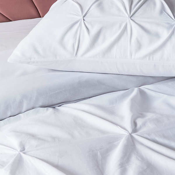 Parure 3 Pièces Heloise 100% Coton (240x220 cm - Blanc)