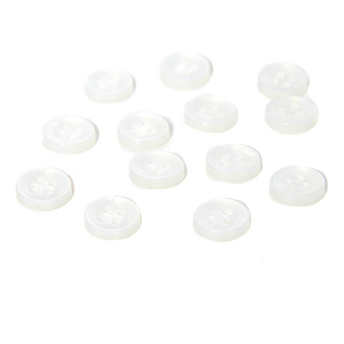 Hemline White Basic Shirt Blouse Button 13 Pack