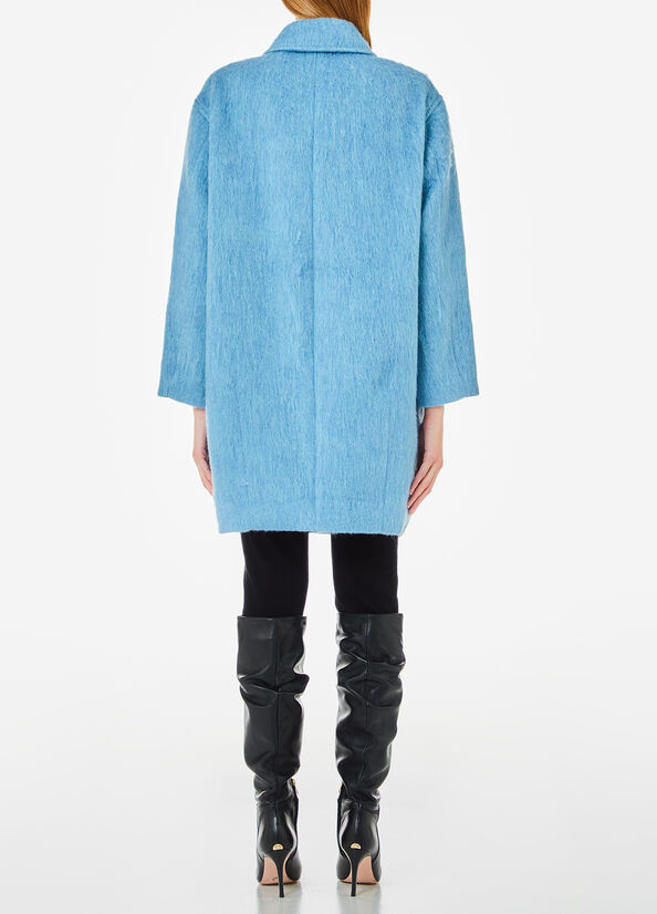 Cappotto doppiopetto in misto lana