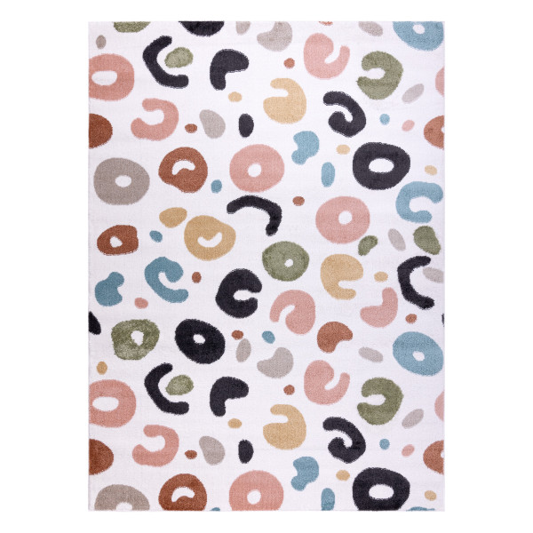 Dywan FUN Spots dla dzieci, plamki krem 80x150 cm
