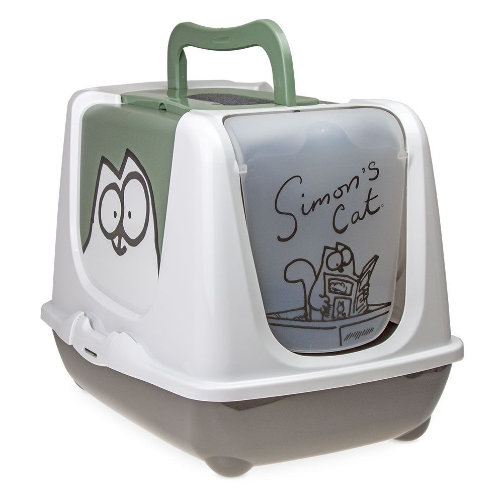 Simon's Cat Hooded Filter Litter Tray