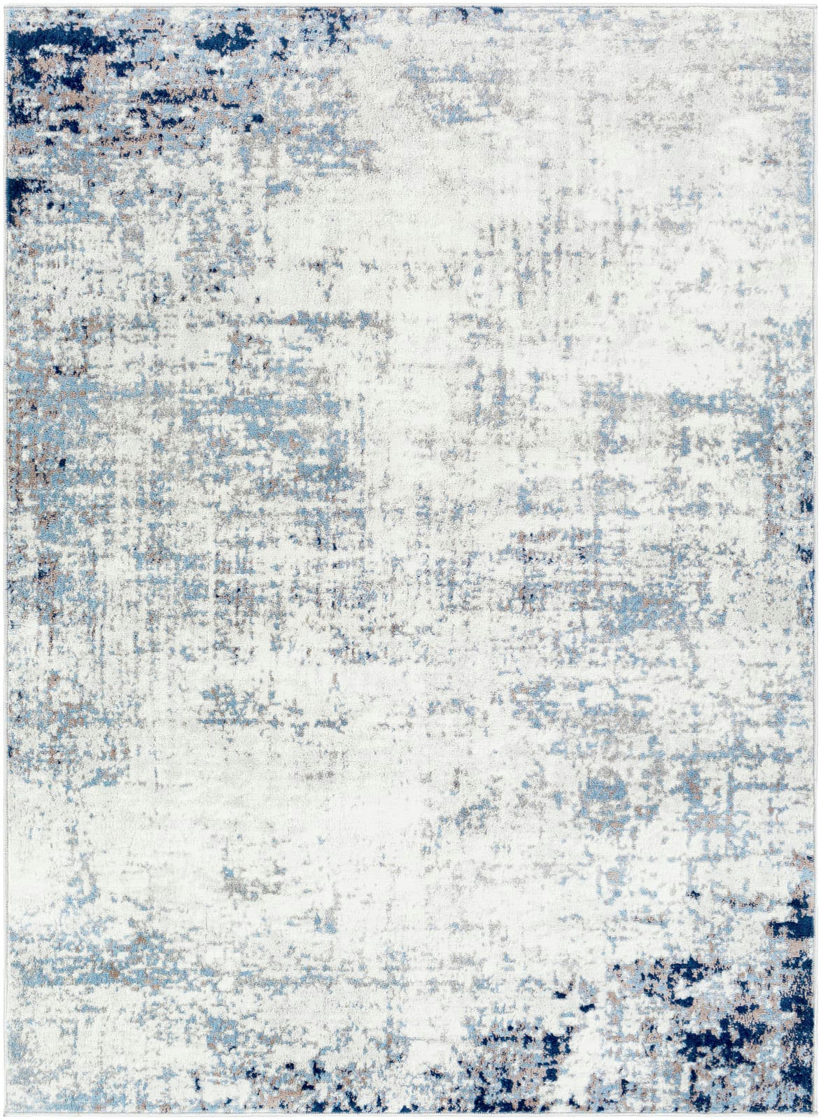 ALIX - Tapis Abstrait Moderne Gris/Bleu 160x215