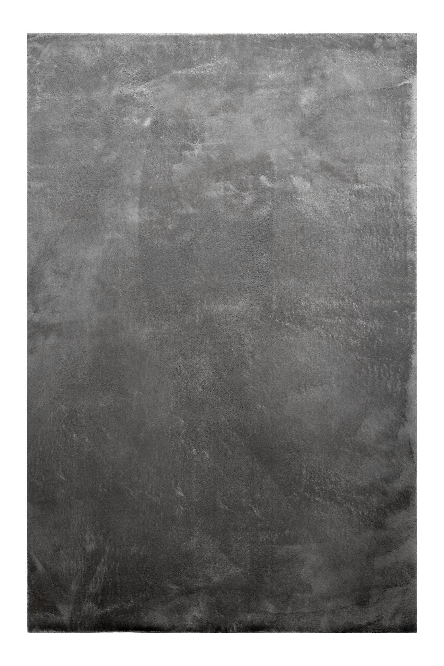 LAGO - Tapis tufté mèches rases gris anthracite 160x225