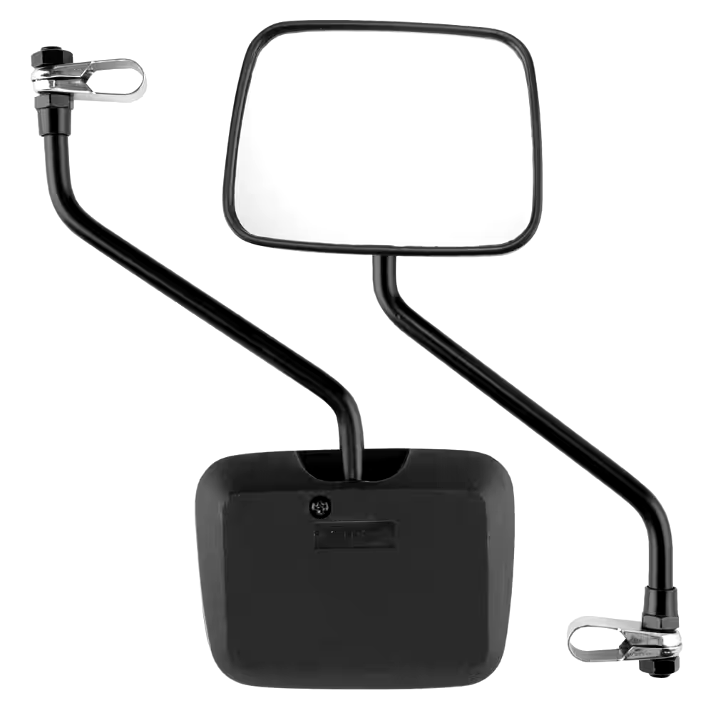 Supercycle Steel Large Rear-View Handlebar Bike Mirror, Black